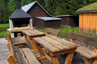 Venkovní posezení - Apartmán Dolce Vita - Ubytování Harrachov